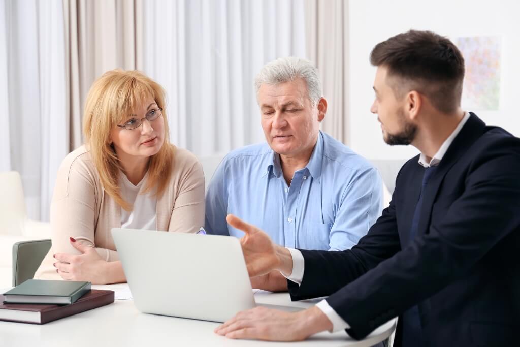 Lawyer Discussing With His Client