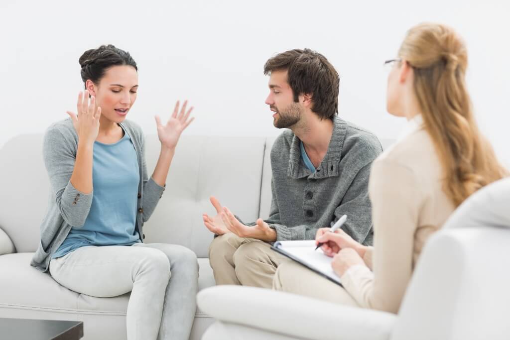 Lawyer Discussing With Her Client